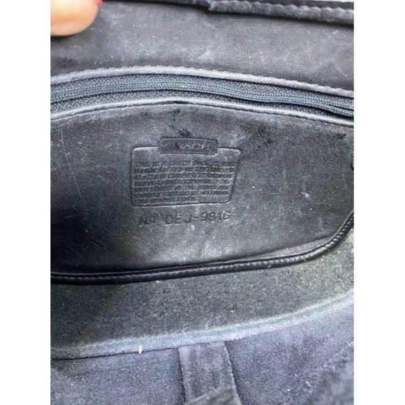 coach vintage black leather cross body bag - Picture 9 of 11